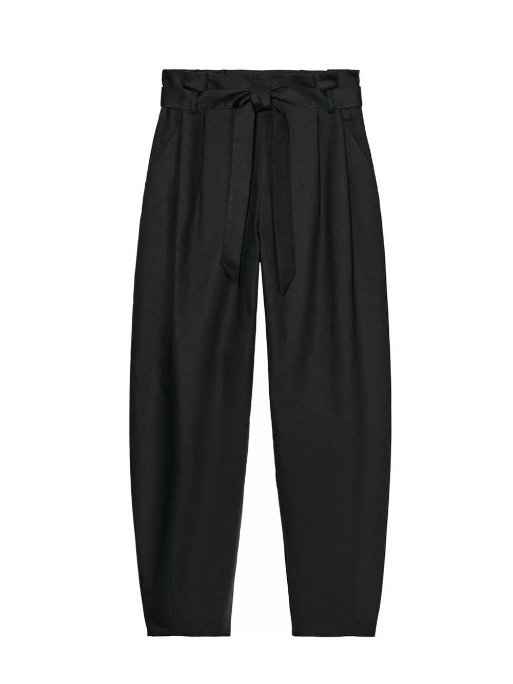 Zara belted high waisted barrel Pants